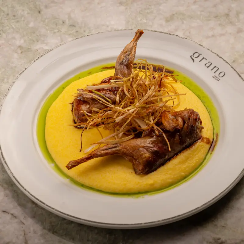 Quaglia con Polenta