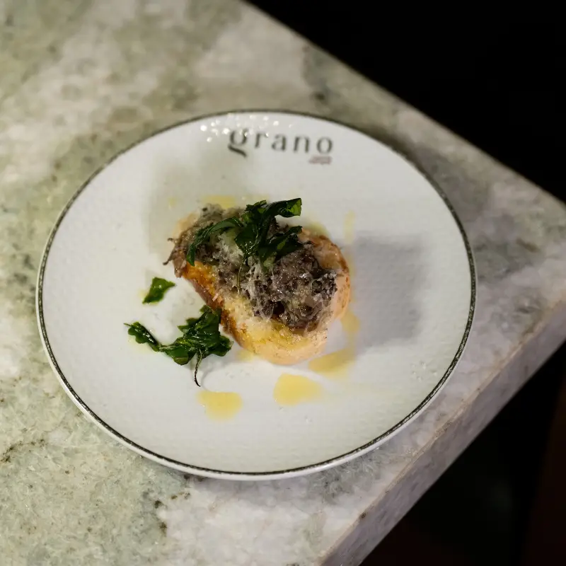 Bruschetta Al Tartufo e Funghi Porcini